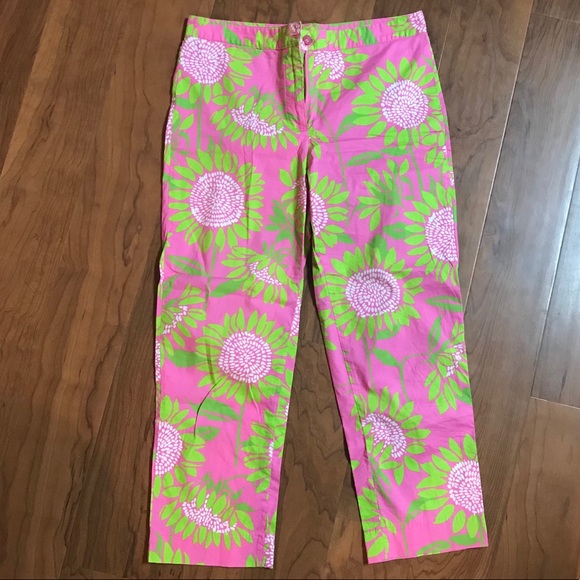 Lilly Pulitzer Pants - EUC Lilly Pulitzer Vintage Floral Crop Pant HTF